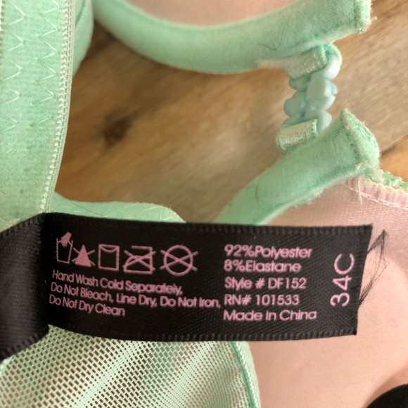 DAISY FUENTES lace appliqué t-back push up bra 34C - Picture 8 of 8